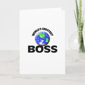 Cartão Maior Chefe do Mundo