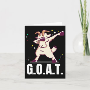 Cartão Maior de todos os tempos G.o.t.t.Funny Goat Dab Da