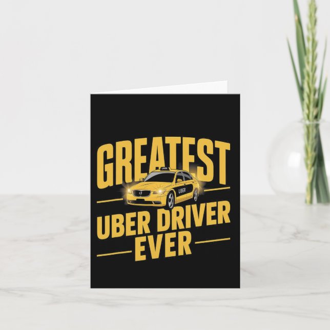 Cartão Maior Driver De Uber Engraçado Com Driver De Uber  (Frente)