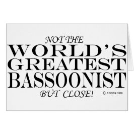 Cartão Maior Fechamento Bassonista