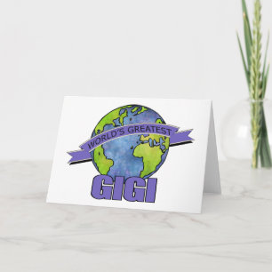 Cartão Maior Gigi do mundo