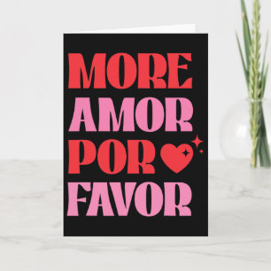 Cartão Mais Amor Por Favor' Amor Retrô de Valentine Estét