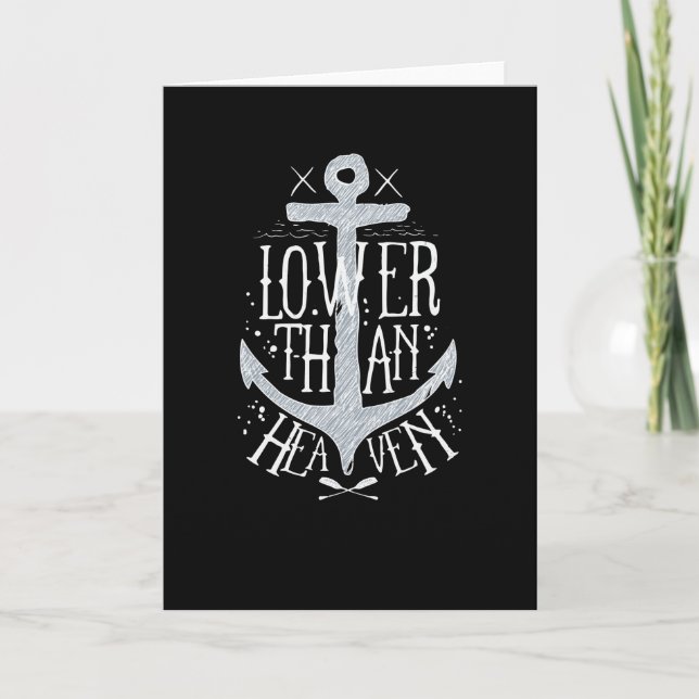 Cartão Mais baixo que o céu (Frente)