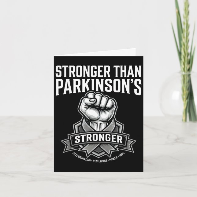 Cartão Mais forte do que o punho levantado da conscientiz (Frente)