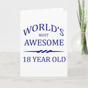 Cartão Mais Incrível do Mundo aos 18 anos