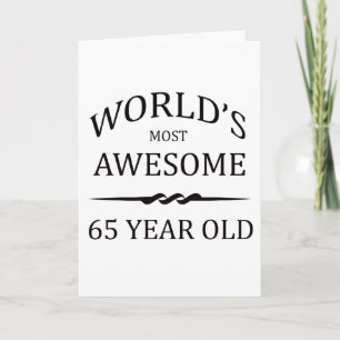 Cartão Mais Incrível do Mundo aos 65 anos
