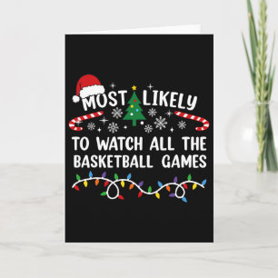 Cartão Mais Propenso a Assistir a Todos os Jogos de Natal