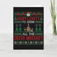 Mais Propenso a Beber Todo o Uísque Irlandês Natal