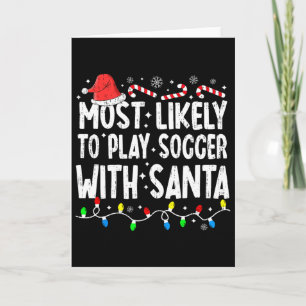 Cartão Mais Propenso a Jogar Futebol com o Papai Noel Cam