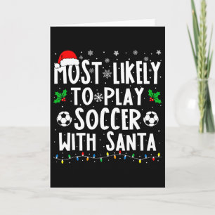 Cartão Mais Propenso a Jogar Futebol com o Papai Noel Fam