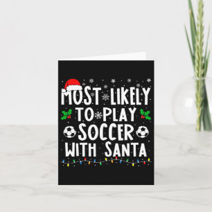 Cartão Mais Propenso a Jogar Futebol com o Papai Noel Fam