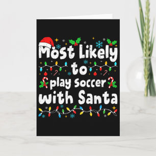 Cartão Mais Propenso a Jogar Futebol com o Papai Noel Nat