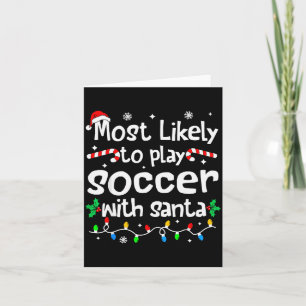 Cartão Mais Propenso a Jogar Futebol com o Papai Noel Nat