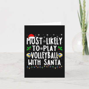 Cartão Mais Propenso a Jogar Volei com a Família do Papai