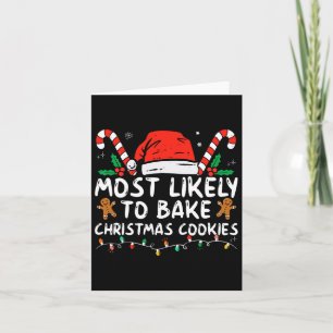 Cartão Mais Provável A Assar De Biscoitos De Natal