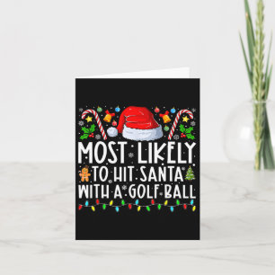 Cartão Mais Provável De Acertar O Papai Noel Com Uma Bola