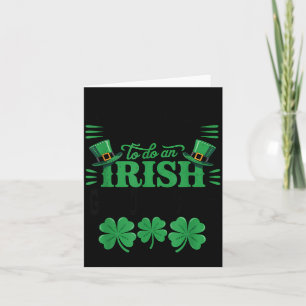 Cartão Mais provável de fazer um adeus irlandês engraçado