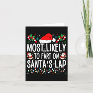 Cartão Mais Provável De Peidar No Colo De Papai Noel Famí