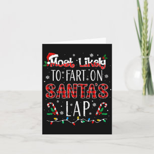 Cartão Mais Provável De Peidar No Colo De Papai Noel Famí
