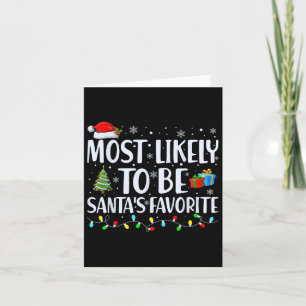 Cartão Mais Provável De Ser A Família De Natal Favorita D