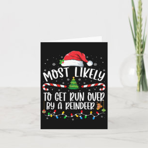 Cartão Mais Provável De Ser Apanhado Por Uma Reindeer Chr