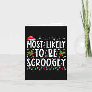 Cartão Mais Provável De Ser O Chapéu De Papai Noel Scroog