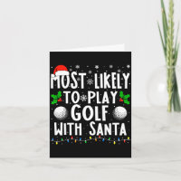 Mais provável jogar golfe com Papai Noel engraçado