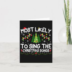 Cartão Mais Provável Para Cantar O Natal