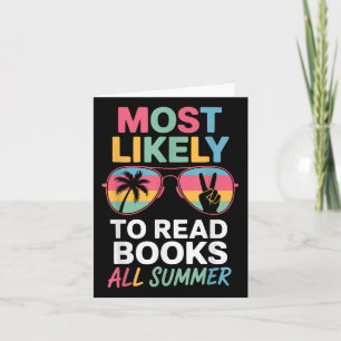 Cartão Mais Provável Para Ler Livros Todo O Engraçado Pro