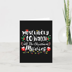 Cartão Mais Provável Para Ver Todos Os Filmes De Natal Fa