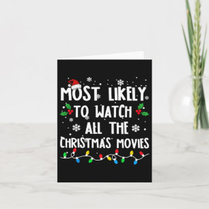 Cartão Mais Provável Para Ver Todos Os Filmes De Natal Fa