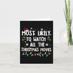 Cartão Mais Provável Para Ver Todos Os Filmes De Natal Fa