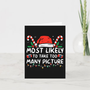 Cartão Mais Provável Que Tire Muitas Fotos Diversão Natal