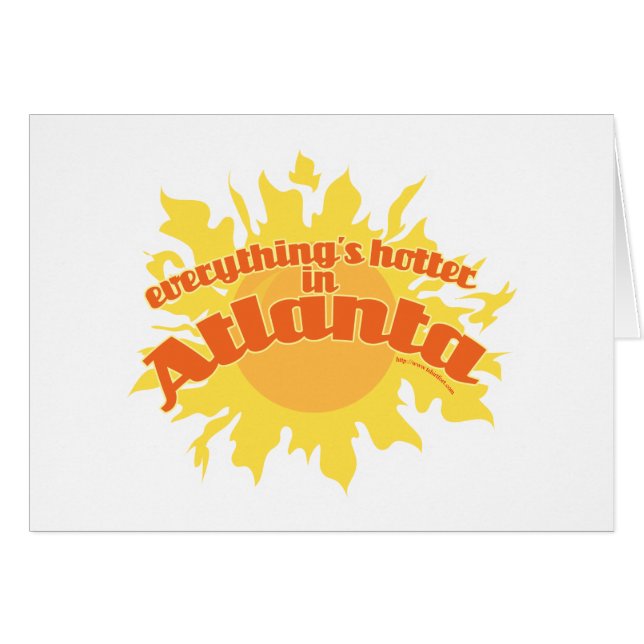 Cartão Mais quente em Atlanta (Frente Horizontal)
