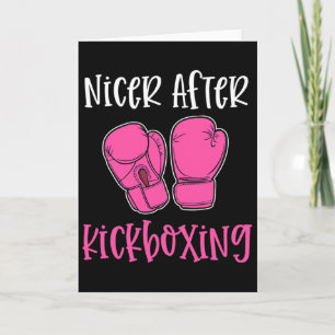 Cartão Mais simpático após kickboxing Piada engraçada de
