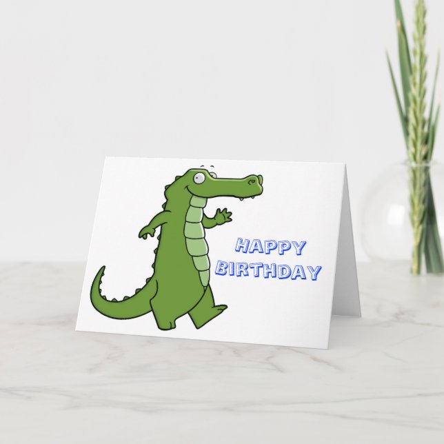 Cartão Mais tarde, Gator Birthday (Frente)
