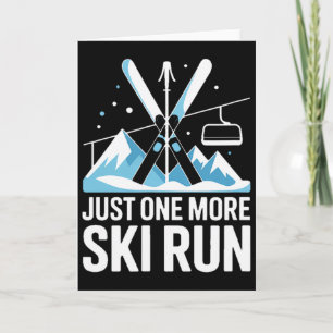 Cartão Mais Uma Pista De Esqui Esqui Alpino Montanhas