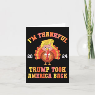 Cartão Mais uma vez, sou grata Trump Won pegou o Pai amer