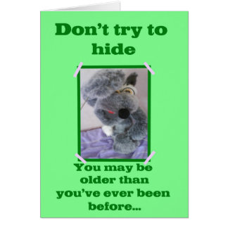 Cartão mais velha do que antes