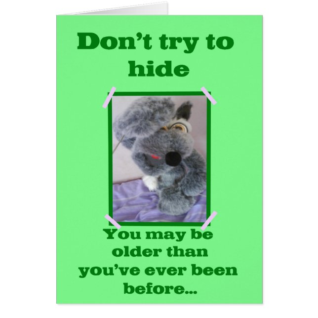 Cartão mais velha do que antes (Frente)