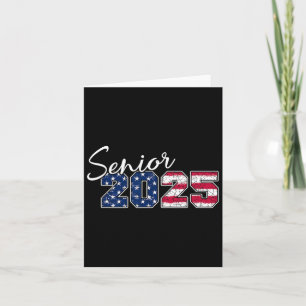 Cartão Mais velho 2025 American Flag Usa Graduation Cl De