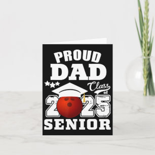 Cartão Mais velho 2025 Pai Orgulhoso De Um Cl De Boliche 