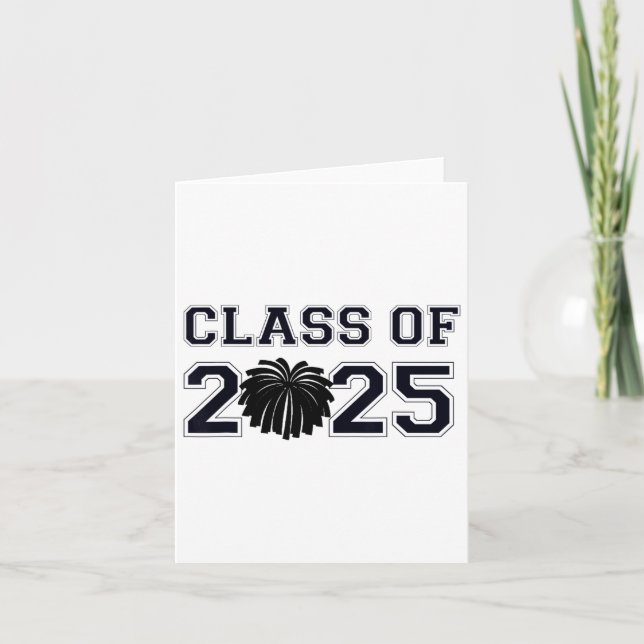 Cartão Mais velho Cheer Cl De Graduação 2025 Gra (Frente)