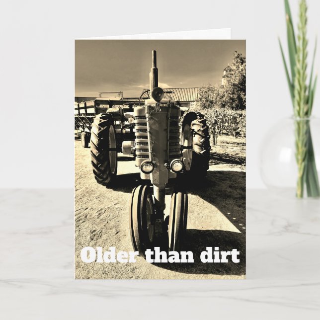 Cartão Mais velho do que a sujeira (Frente)