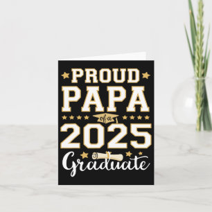 Cartão Mais velho Graduação Orgulhosa Papa 2025 Formando