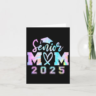 Cartão Mais velho Mãe 2025 Tie Dye Cl De 2025 Graduação