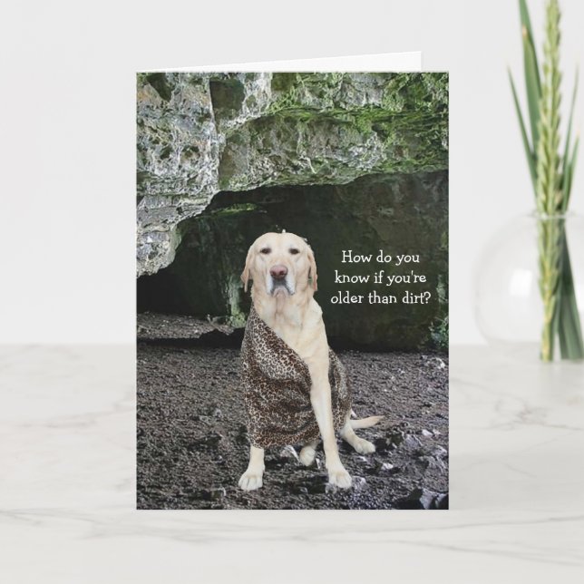 Cartão Mais velho que Dirt? (Frente)