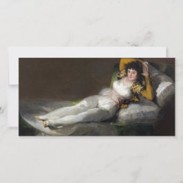 Cartão Maja Vestida (por Francisco Goya)
