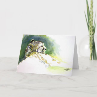 Cartão Majestic Cheetah Folded Card