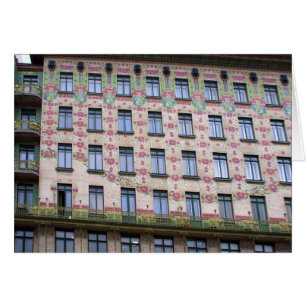 Cartão Majolikahaus Viena Áustria